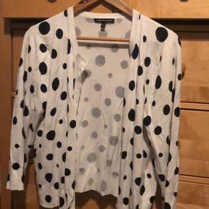 Cable and gauge cardigan